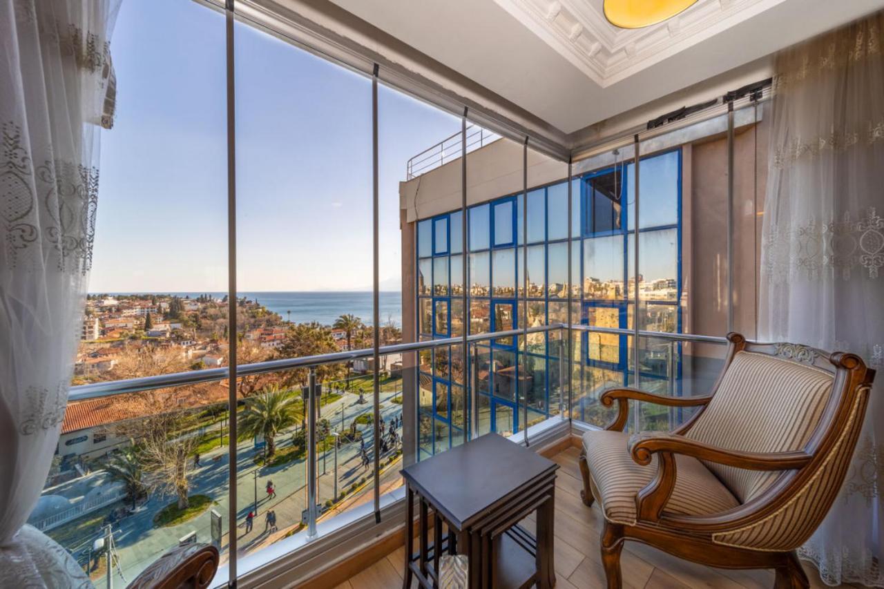 Lovely Flat With Sea View Near Beach In Muratpasa Antalya Buitenkant foto