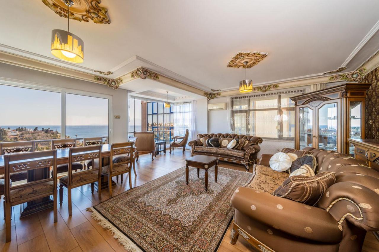 Lovely Flat With Sea View Near Beach In Muratpasa Antalya Buitenkant foto